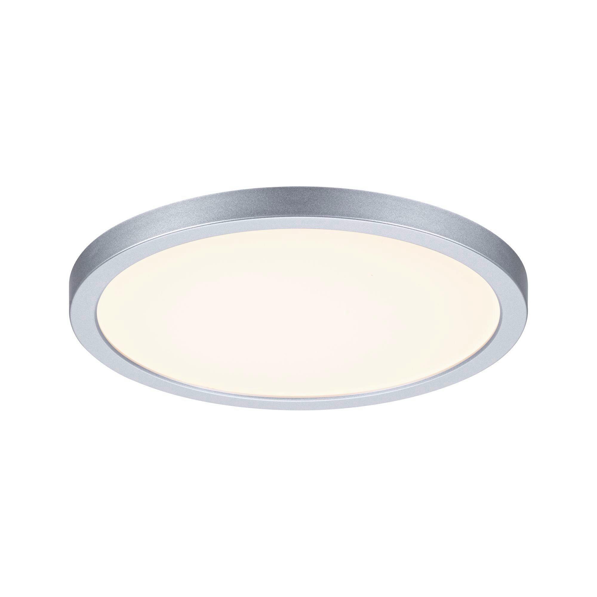 Led-paneel Ø 17,5 Cm Rund - Chromfarben, Design, Kunststoff (17,5cm) - Paulmann