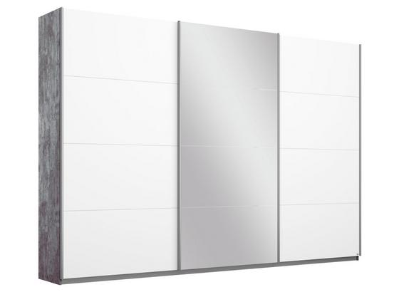 Schwebetürenschrank Belluno 271 cm Stone/Weiß/sp. - Weiß/Grau, MODERN, Holzwerkstoff (271/210/62cm) Schwebetürenschrank Belluno 271 cm Stone/Weiß/sp. - Weiß/Grau, MODERN, Holzwerkstoff (271/210/62cm)