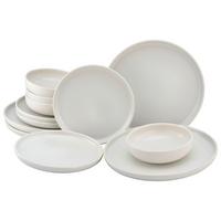 Tafelservice Uno Keramik 4personen Geschirr Set Weiß - Weiß, Basics, Keramik - Creatable