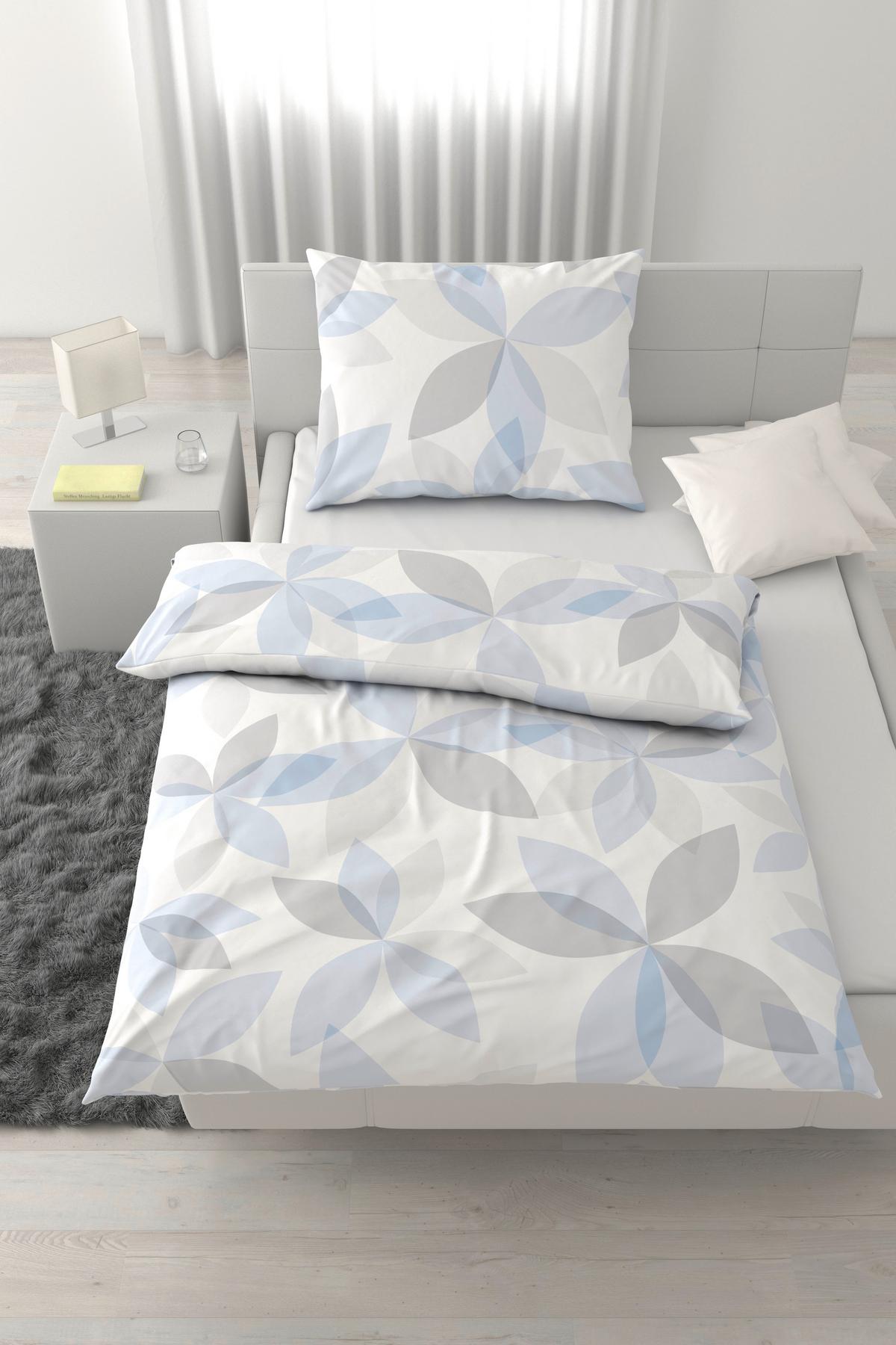 POSTEĽNÁ BIELIZEŇ YUKI - modrá, textil (140/200cm) - Mömax