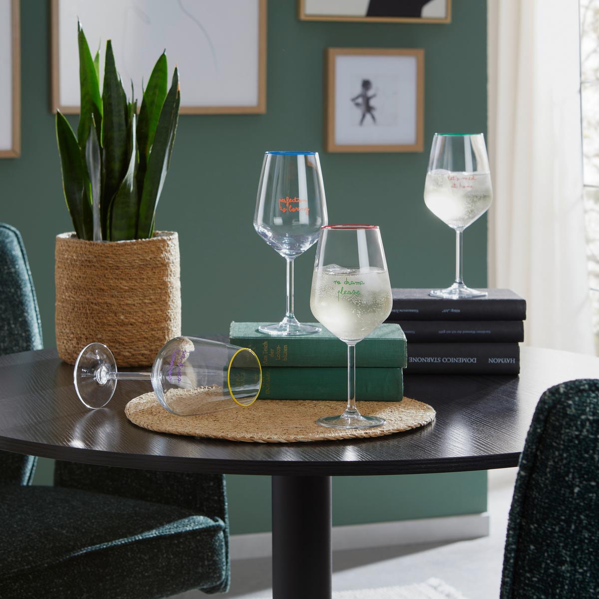 Weinglas Romy - Multicolor, MODERN, Glas (6,4/22cm) - Luca Bessoni