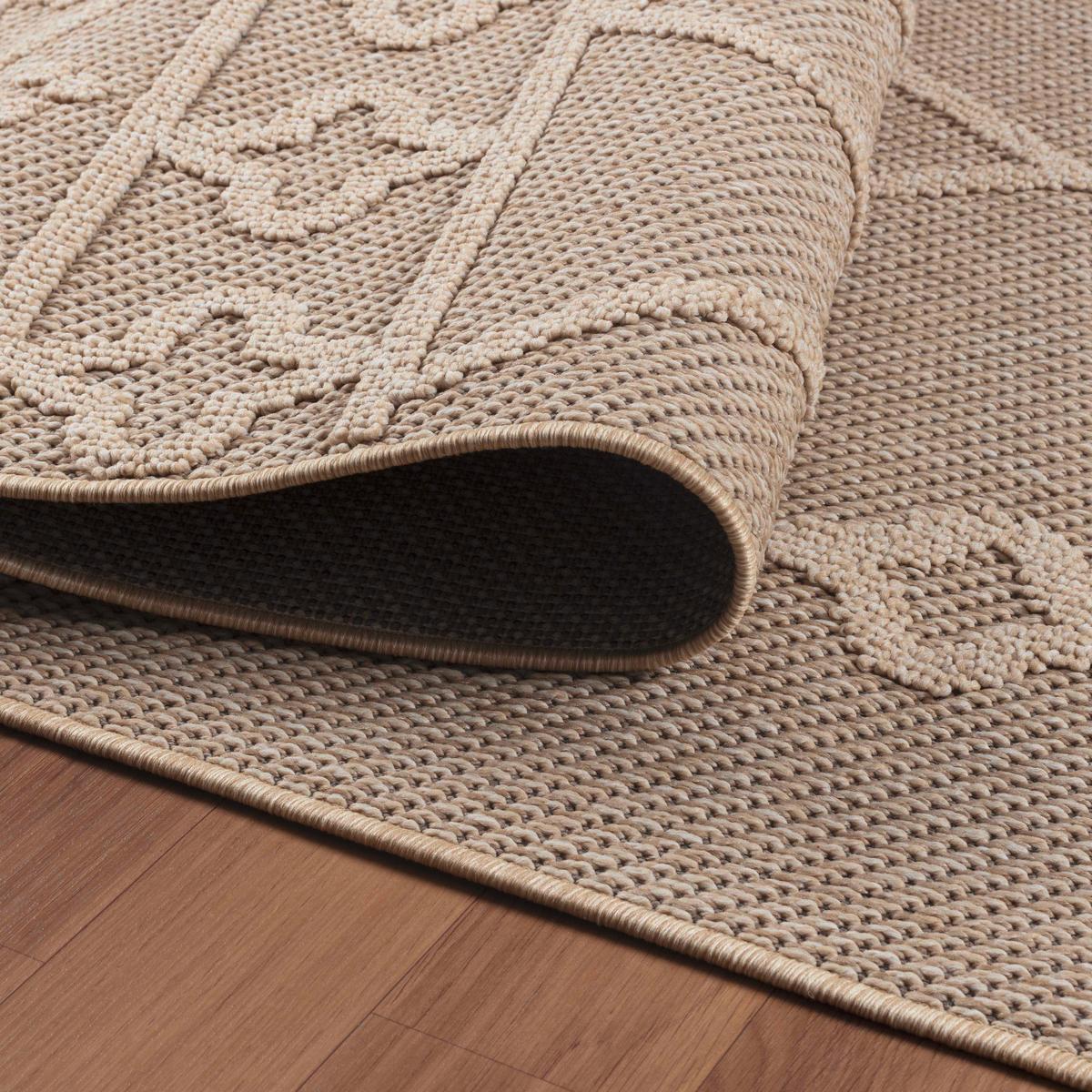 Outdoorteppich Patara - Beige, Design, Textil (200/290cm) - Novel