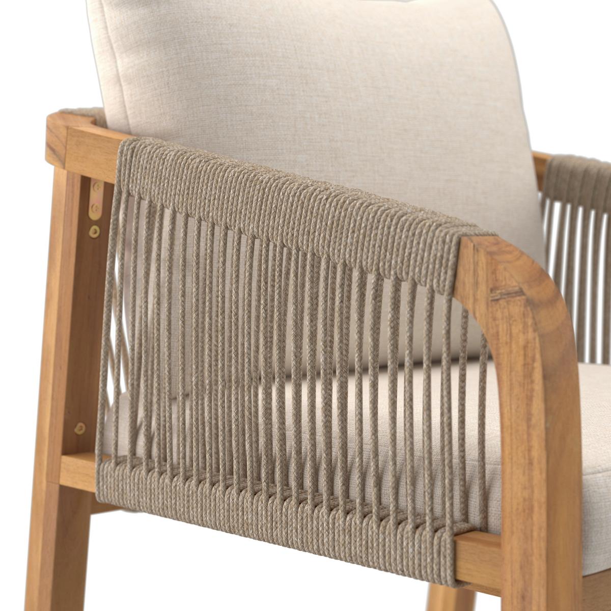 Gartensessel Talinn - Akaziefarben, MODERN, Holz (58/66/76.5cm) - Beldano