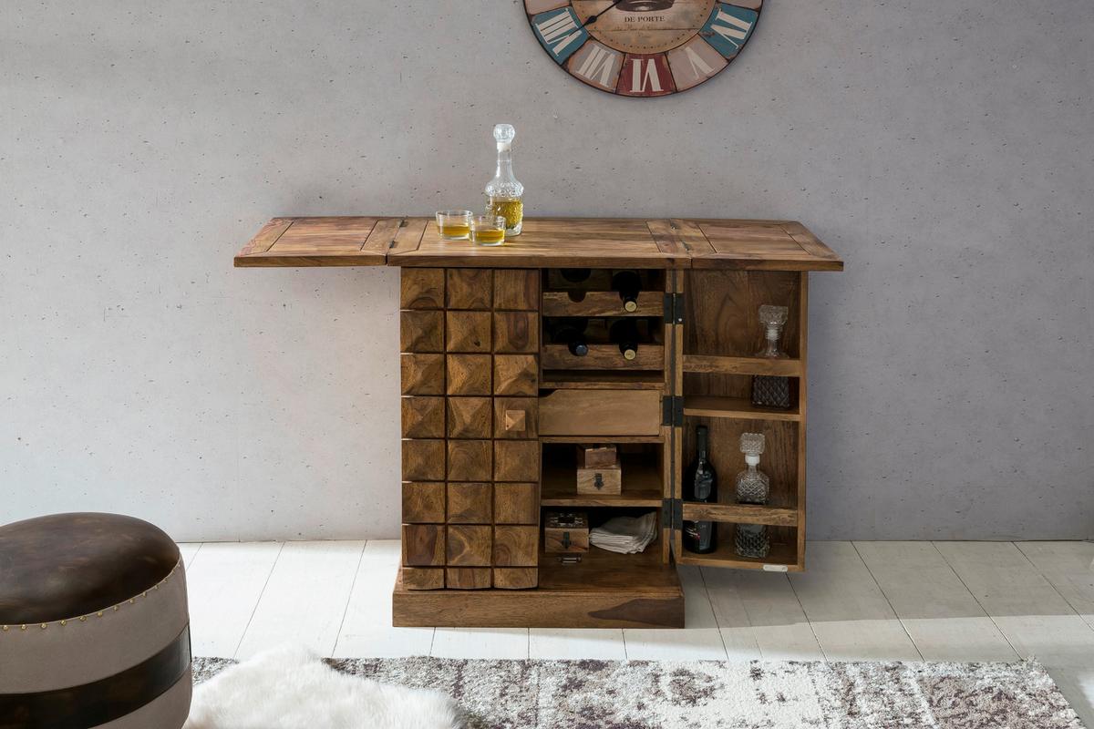 Barschrank Wl1.735 - Sheeshamfarben, Design, Holz (64/91/50cm) - MID.YOU