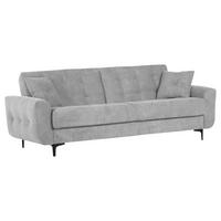 Schlafsofa Morton - Hellgrau/Schwarz, KONVENTIONELL, Textil (230/84/95cm) - Livetastic
