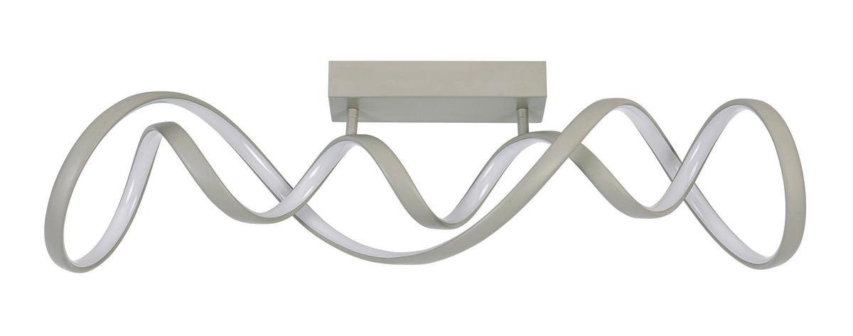 Led Mennyezeti Lámpa Krispin - homokszínű/fehér, Modern, műanyag/fém (75/19/23cm) - Luca Bessoni