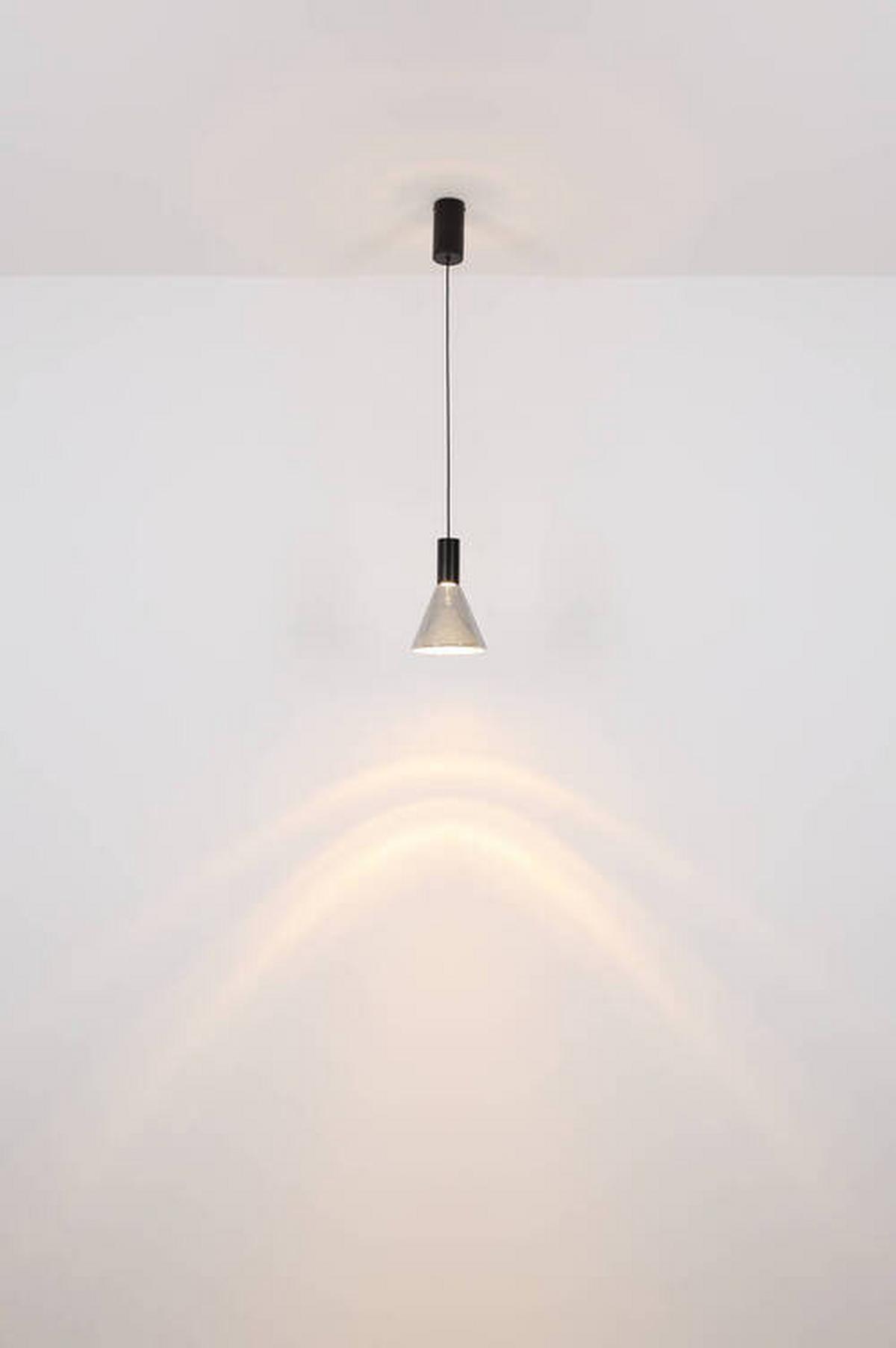 LED-Hängeleuchte 15741h1 - Schwarz, Design, Glas/Metall (17/150cm) - Globo