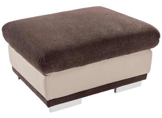 Loungehocker Seaside - Sandfarben/Chromfarben, KONVENTIONELL, Textil (97/47/67cm) - Luca Bessoni Loungehocker Seaside - Sandfarben/Chromfarben, KONVENTIONELL, Textil (97/47/67cm) - Luca Bessoni