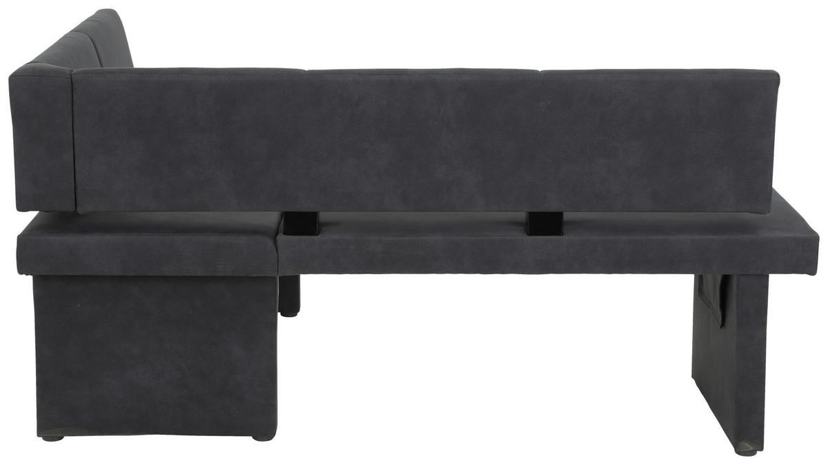 Eckbank Pia Anthrazit, S: 128x168 cm - Anthrazit, MODERN, Textil (128/168cm) - MID.YOU