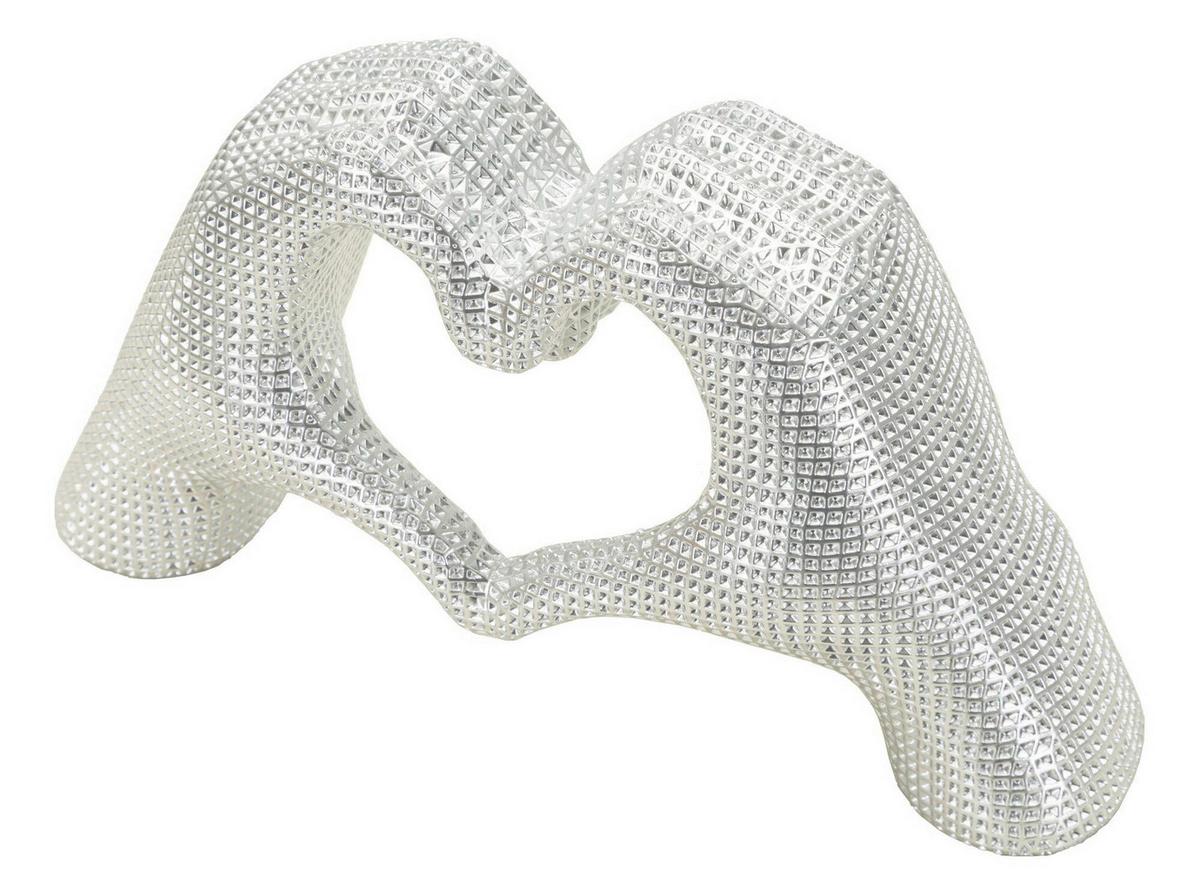 SKULPTUR Kunststoff, Silver - Basics, Kunststoff (25/13.5/7.5cm)