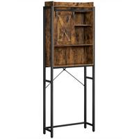 Waschmaschinenschrank Bts003b01 - Schwarz/Braun, Trend, Holzwerkstoff/Metall (64/171/24cm) - MID.YOU