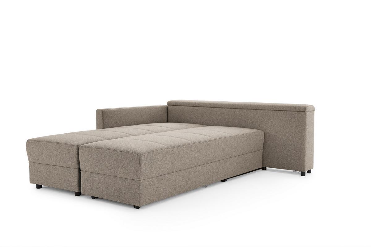 Ecksofa Looks Iii - Hellgrau/Schwarz, Design, Textil (287/229cm) - LOOKS by W.Joop