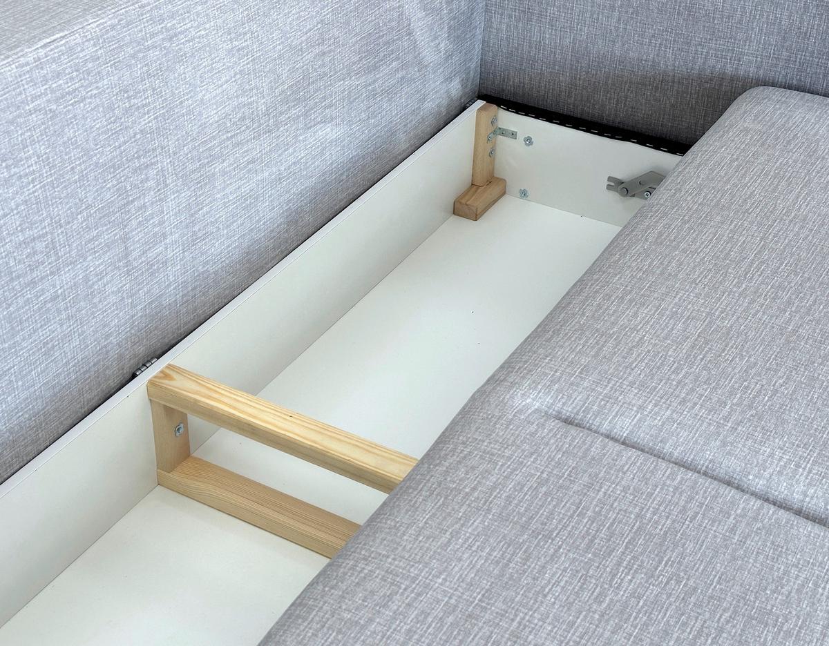 3-sitzer-sofa Mit Schlaffunktion Melody B: 216cm - Schwarz/Grau, Design, Textil (216/96/102cm) - MID.YOU