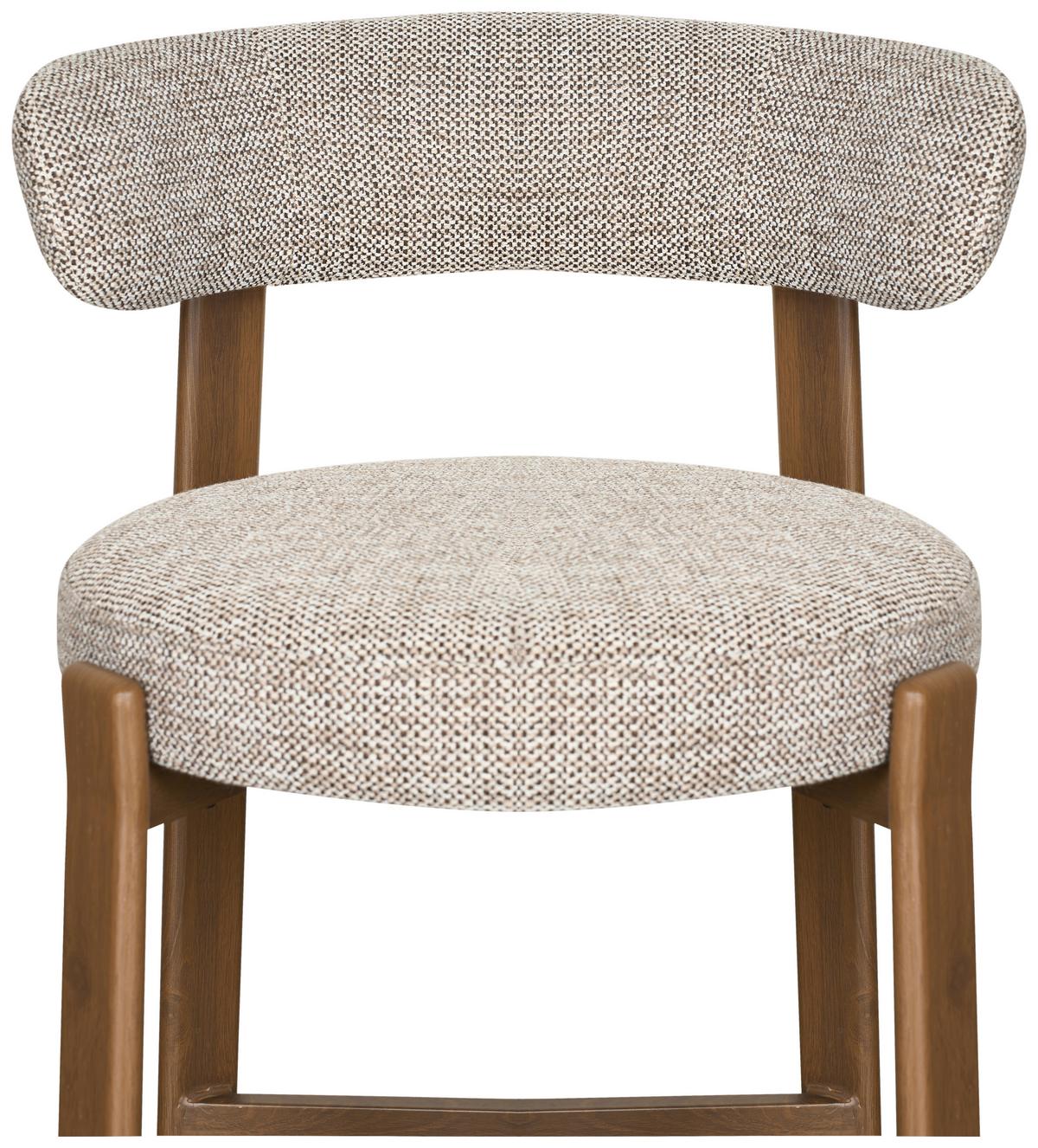 Barhocker Bilbao Braun B: 52 cm - Walnussfarben/Braun, MODERN, Textil/Metall (52/90,5/53,5cm) - Livetastic