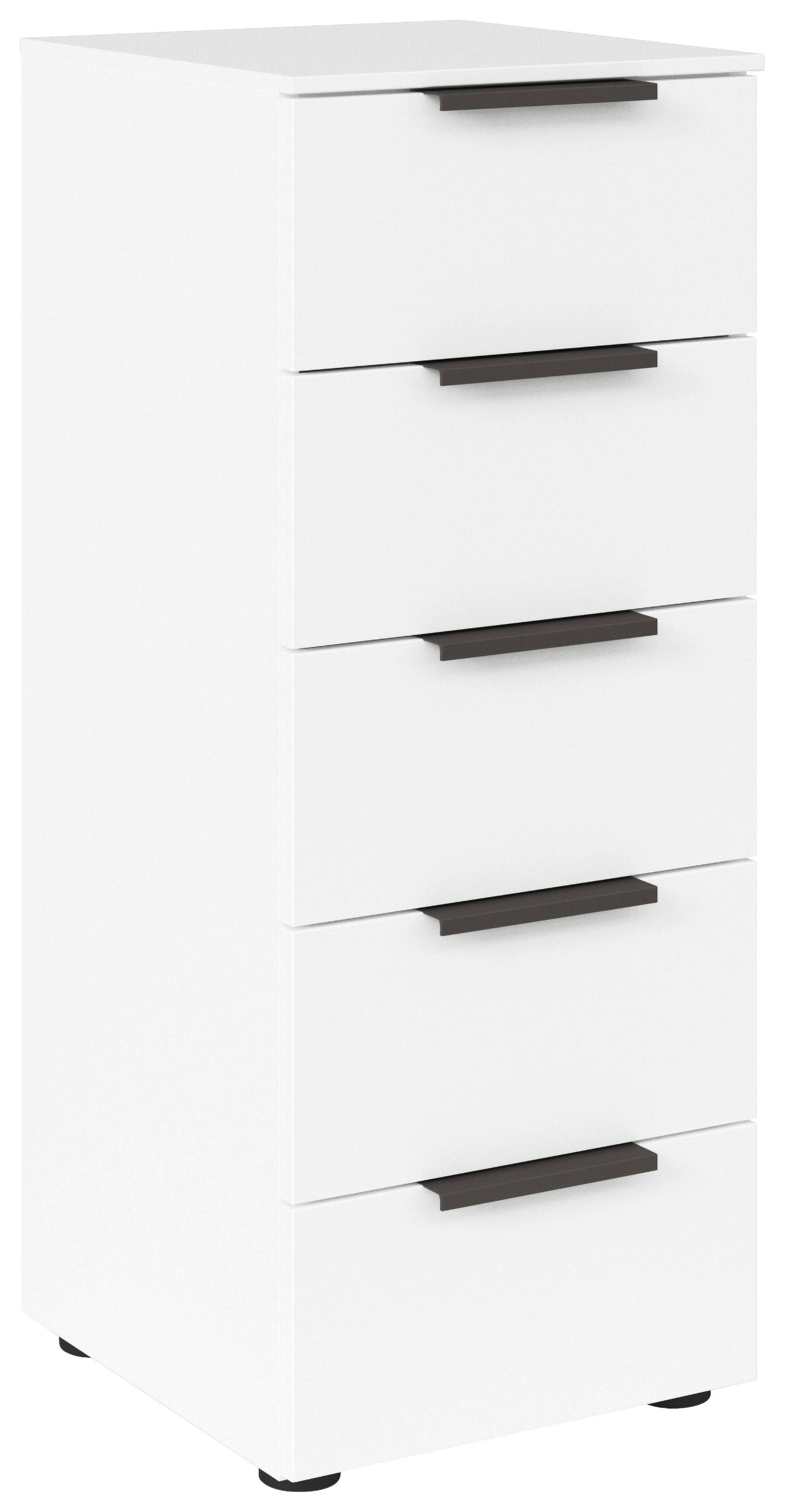 Kommode Flipp Eiche/Graphitfarben B: 40 cm - Schwarz/Graphitfarben, MODERN (40/100/42cm) - Rauch Möbel