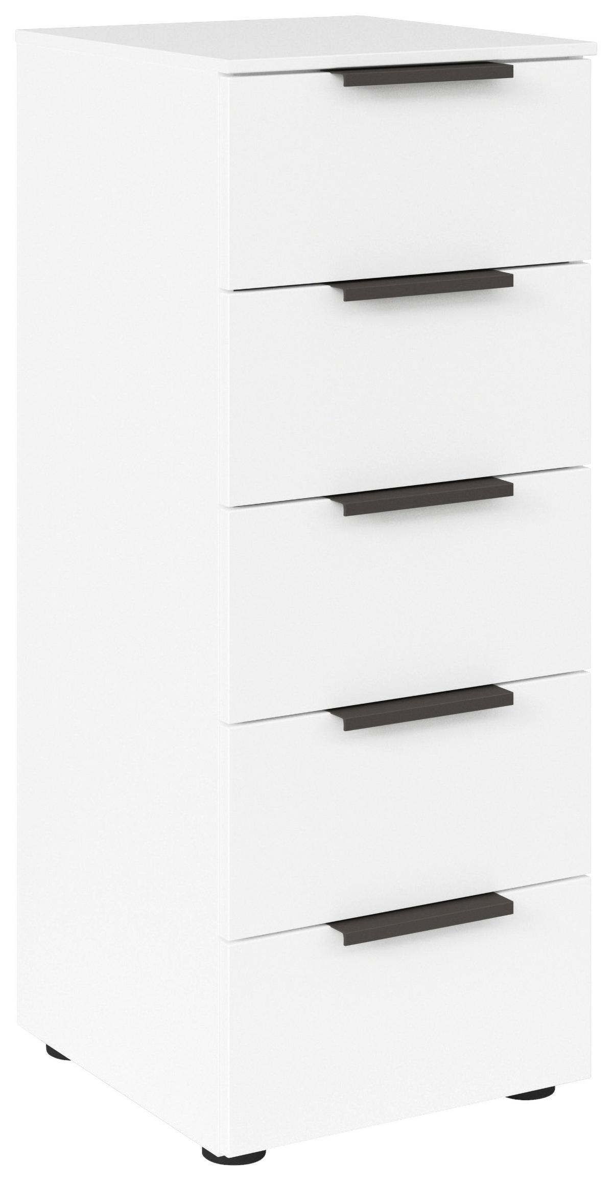 Kommode Flipp Eiche/Graphitfarben B: 40 cm - Schwarz/Graphitfarben, MODERN (40/100/42cm) - Rauch Möbel