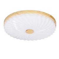 LED-DECKENLEUCHTE 13-24961 LEMO - Eichefarben/Weiß, Natur, Kunststoff/Metall (38/38/6.5cm)