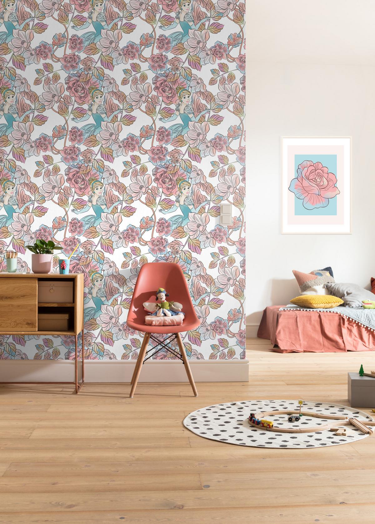 Fototapete Cinderella Blossom - Multicolor, Trend, Textil (200/280cm)