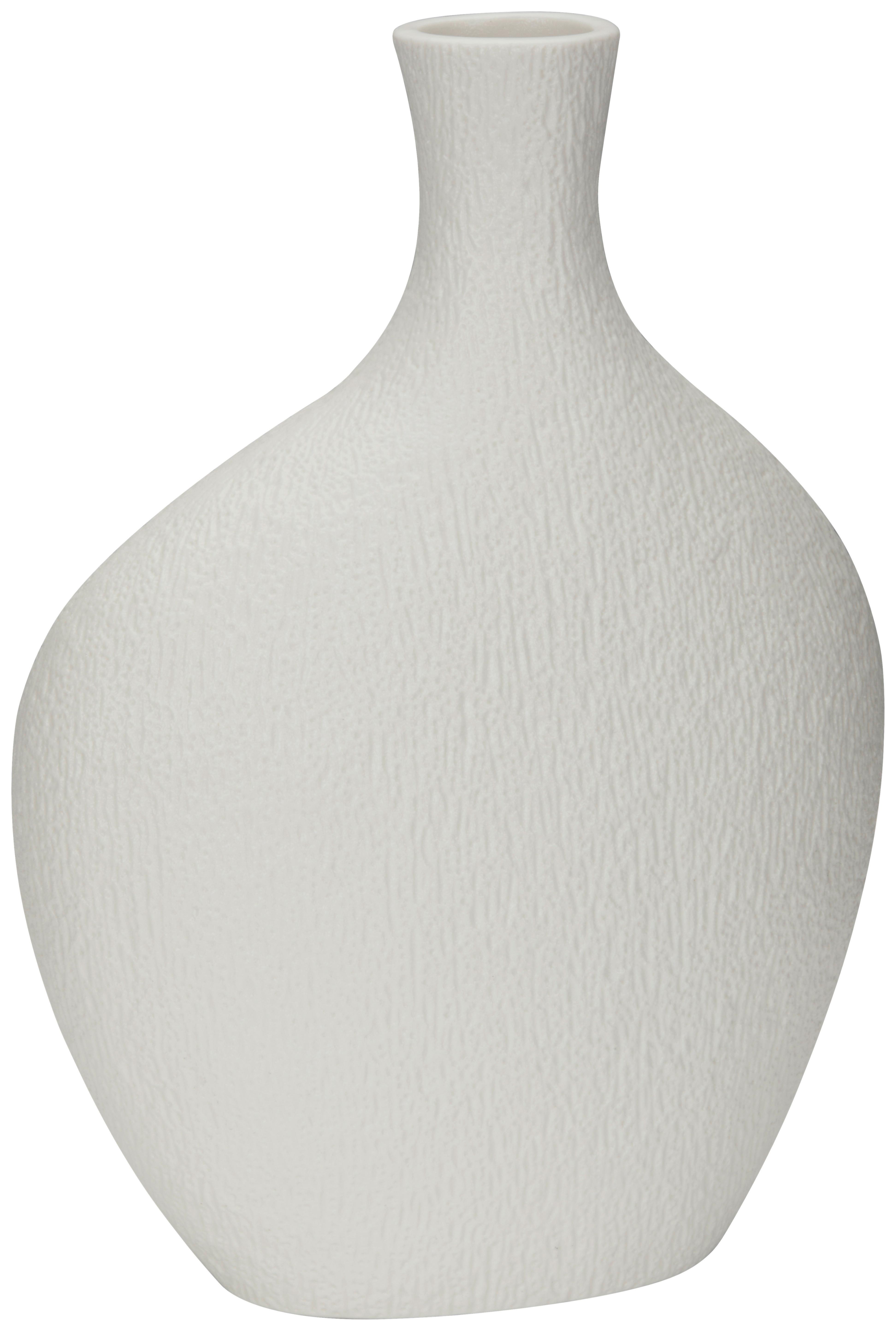Vase Vivien - Weiß, Basics, Keramik (15,3/22,2/8cm) - James Wood