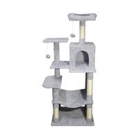 KRATZBAUM CARUSO - Grau, KONVENTIONELL, Karton/Holzwerkstoff (55/45/134cm) - Homezone