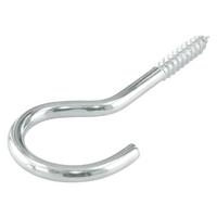 Schraubhaken Gebogen Stahl L: 5 cm 5 Stk. In Box - Silberfarben, Metall (5cm) - Suki