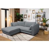 Ecksofa Vivaldi Grau S: 201x240 Cm - Schwarz/Grau, Design, Textil (201/250cm) - MID.YOU