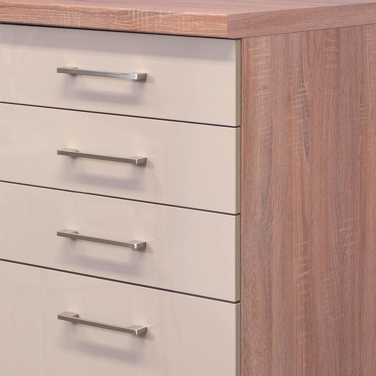 Küchenunterschrank Nepal B: 50 cm Kaschmir/Eiche Dekor - Kaschmir/Sonoma Eiche, MODERN, Holzwerkstoff (50/86/60cm) - FlexWell