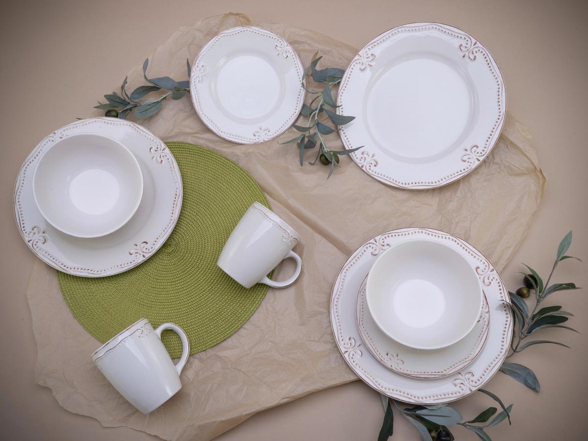 Kombiservice Keramik 4 Perosnen Geschirr Set - Multicolor, Keramik - Creatable