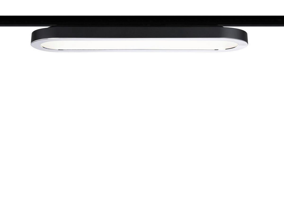 Schienensystem Strahler 96920 LED-Stableuchte - Chromfarben/Schwarz, Design, Kunststoff/Metall (38/3,5/11cm) - Paulmann