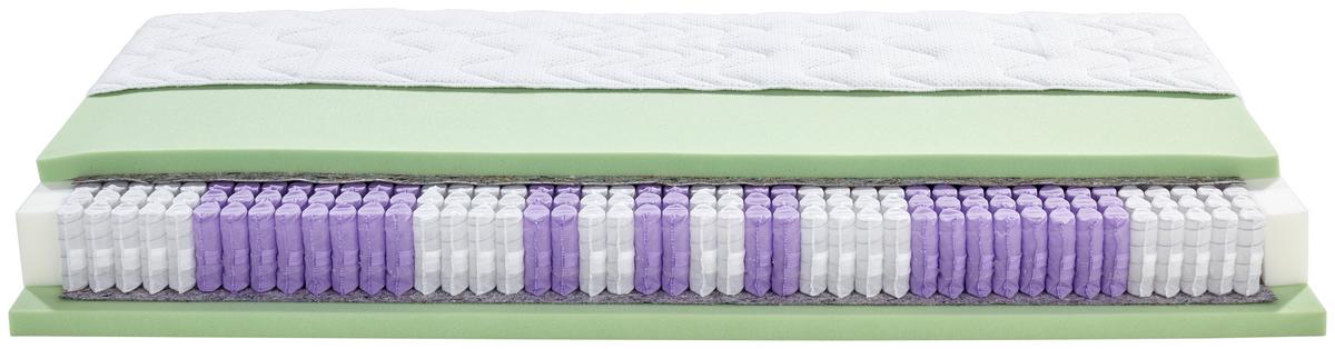 Taschenfederkernmatratze Superior Dream 90x200 Cm H3 - Weiß, KONVENTIONELL, Textil (90/200cm) - Livetastic