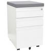 Rollcontainer Color Os Grau/Weiß - Weiß/Grau, MODERN, Kunststoff/Metall (39/60/50cm) - MID.YOU