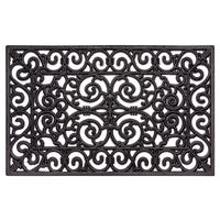 Fußmatte Mix Mats Eisenornamente 45x75 - Schwarz, Basics, Kunststoff (45/75cm) - Hanse Home