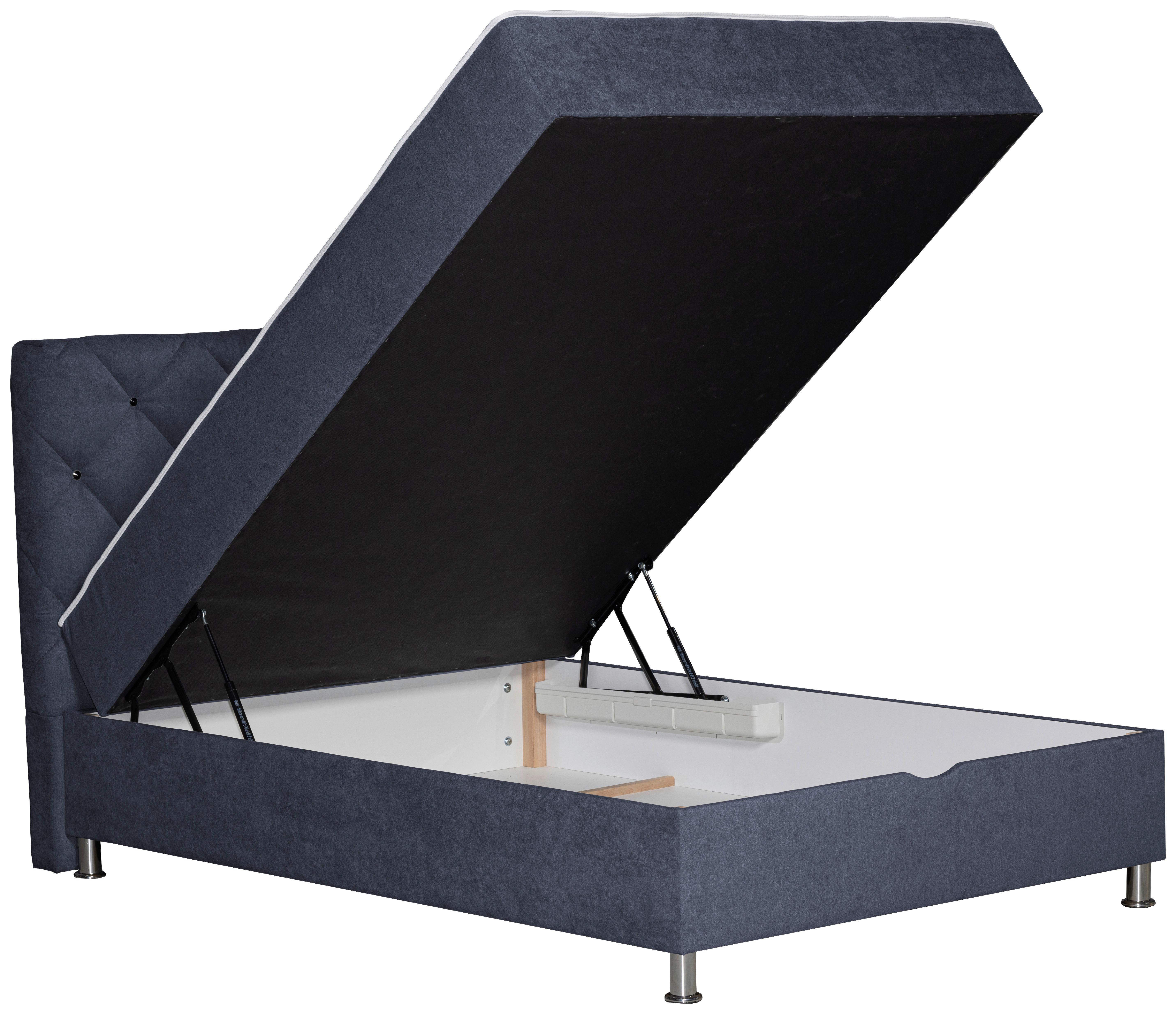 Box-ágy Black Diamond - antracit, Design, textil (140/200cm) - Modern Living