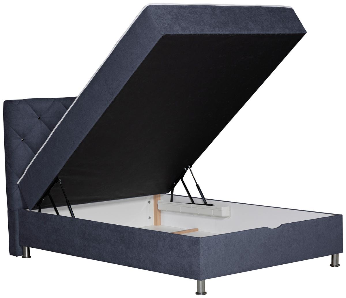 Box-ágy Black Diamond - antracit, Design, textil (140/200cm) - Modern Living