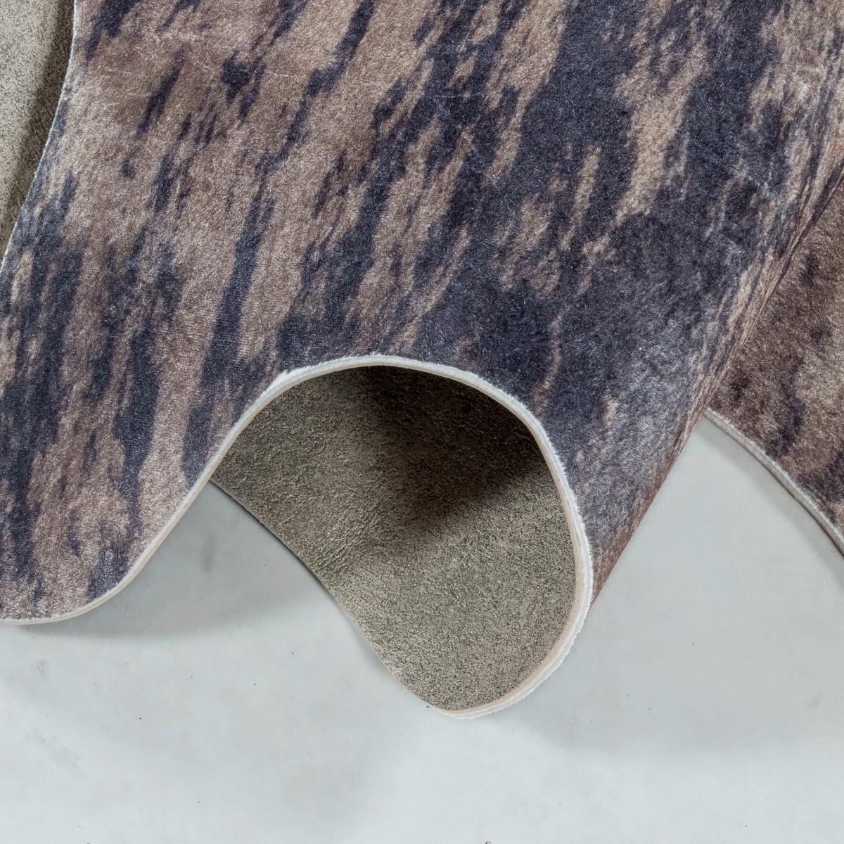 Fellteppich Etosha - Braun/Weiß, Design, Textil (150/200cm) - Novel