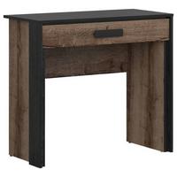 Konsolentisch Kassel Holz Dekor B: 41 Cm 1 Lade - Eichefarben/Schwarz, Design, Holzwerkstoff (85/41/77cm)