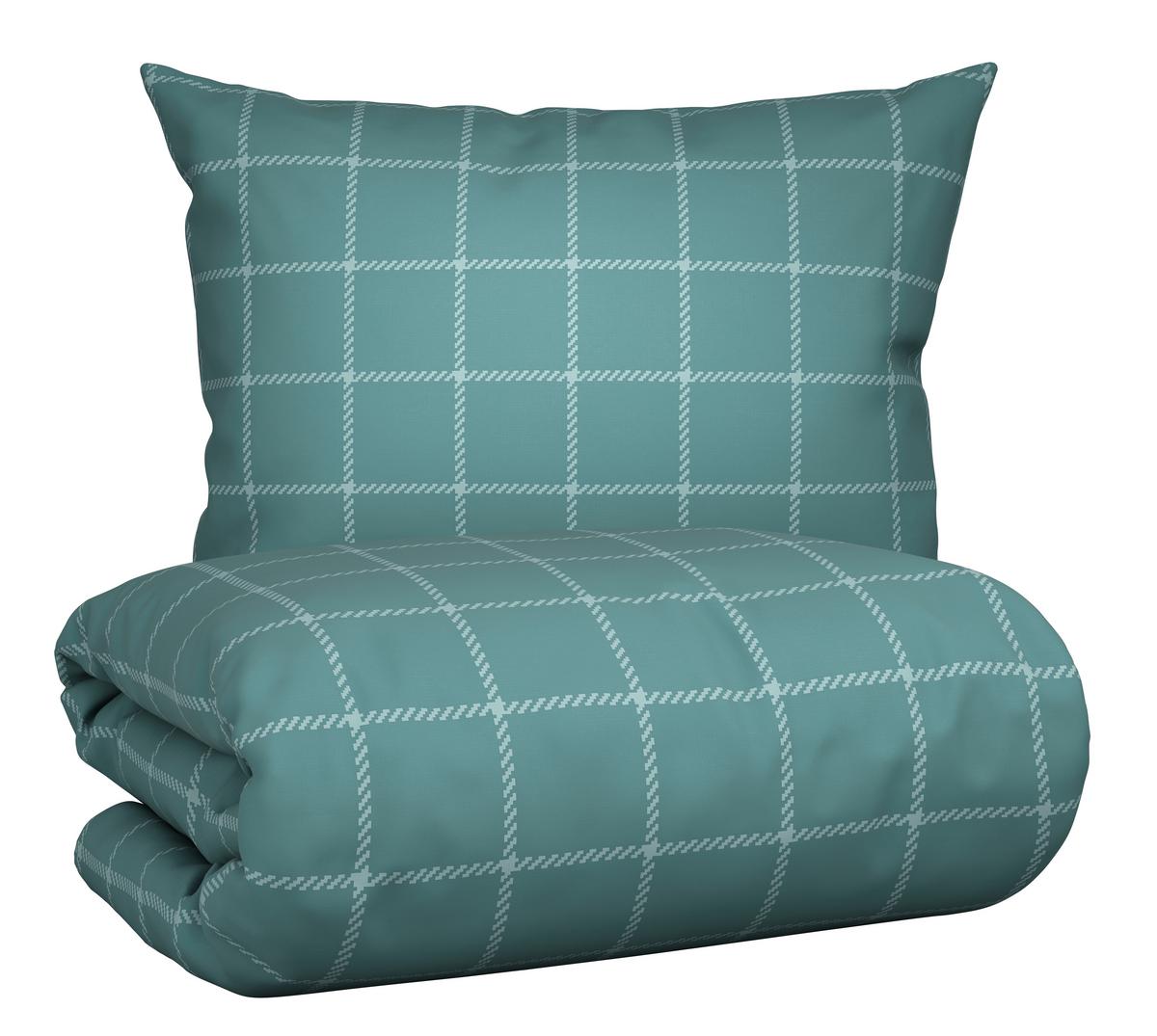POSTEĽNÁ BIELIZEŇ KARO ALLOVER - modrá, Konventionell, textil (140/200cm) - Mömax