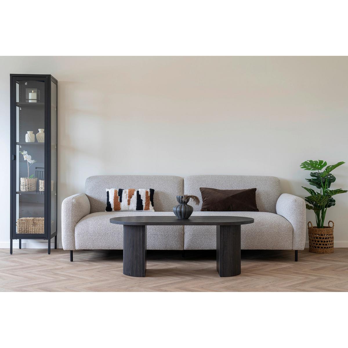 Couchtisch Boavista Dunkelbraun B: 120cm - Dunkelbraun/Naturfarben, Design, Holzwerkstoff (120/60/45cm) - MID.YOU