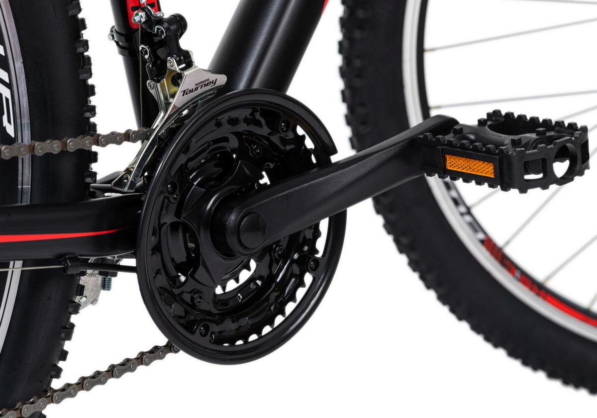 Mountainbike Hardtail 27,5 Zoll Morzine 21 Gänge - Rot/Schwarz, Basics, Metall (139/76/21cm) - KS Cycling