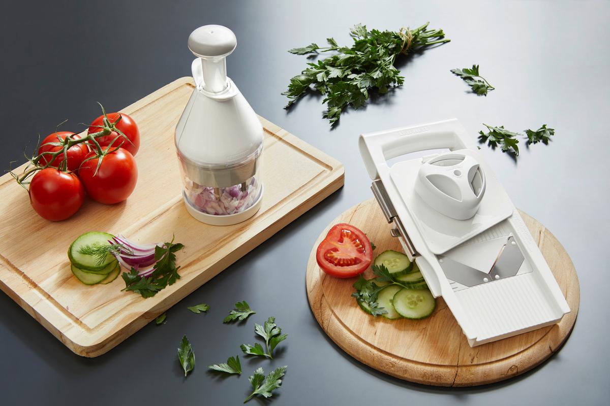 Allzweckreibe Birgit Kunststoff - Weiß, KONVENTIONELL, Kunststoff (13/7/32cm) - Leifheit