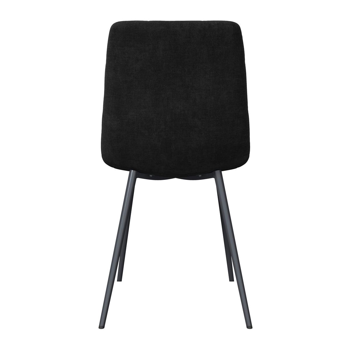 ŽIDLE RIA - černá, Moderní, kov/textil (44/87/54cm) - Bessagi Home