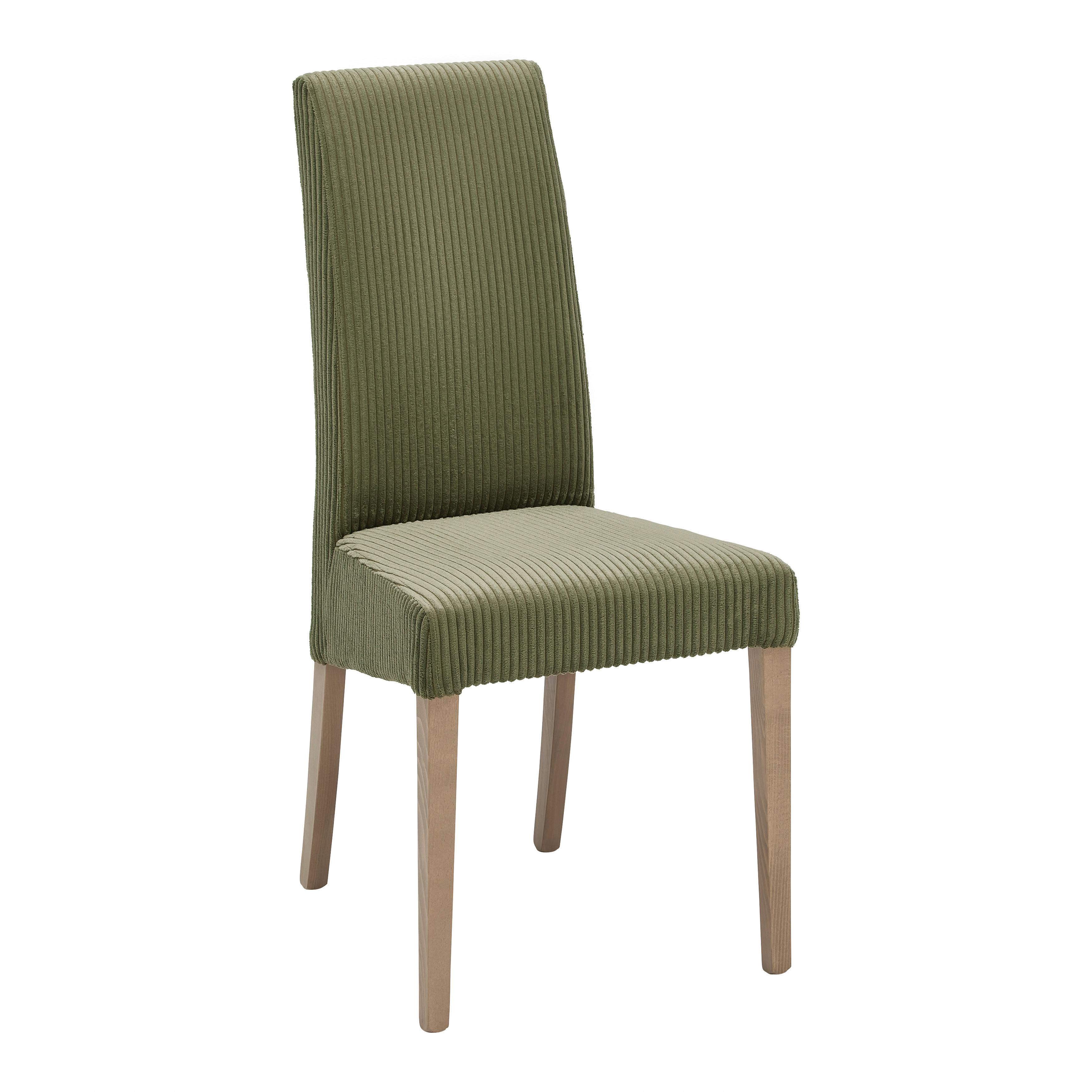ŽIDLE ROKO - barvy dubu/zelená, Moderní, dřevo/textil (46/101/62cm) - Mömax
