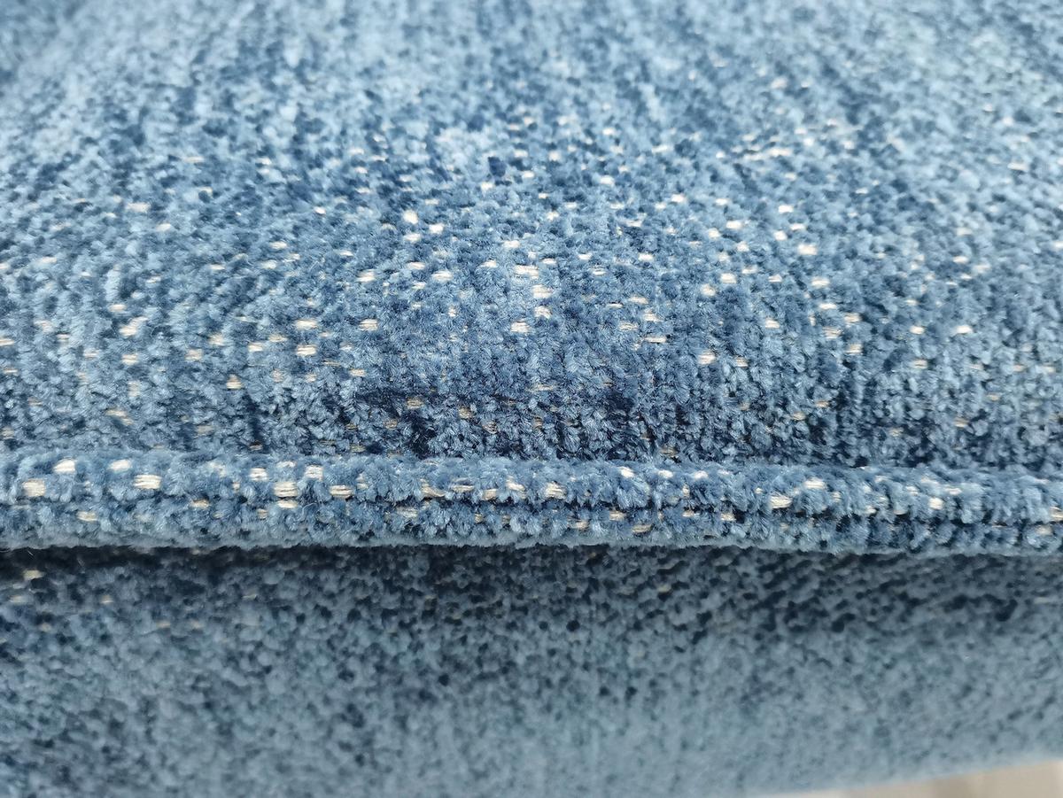 Eckbank Cory - Blau/Schwarz, MODERN, Textil/Metall (194/154cm) - MID.YOU