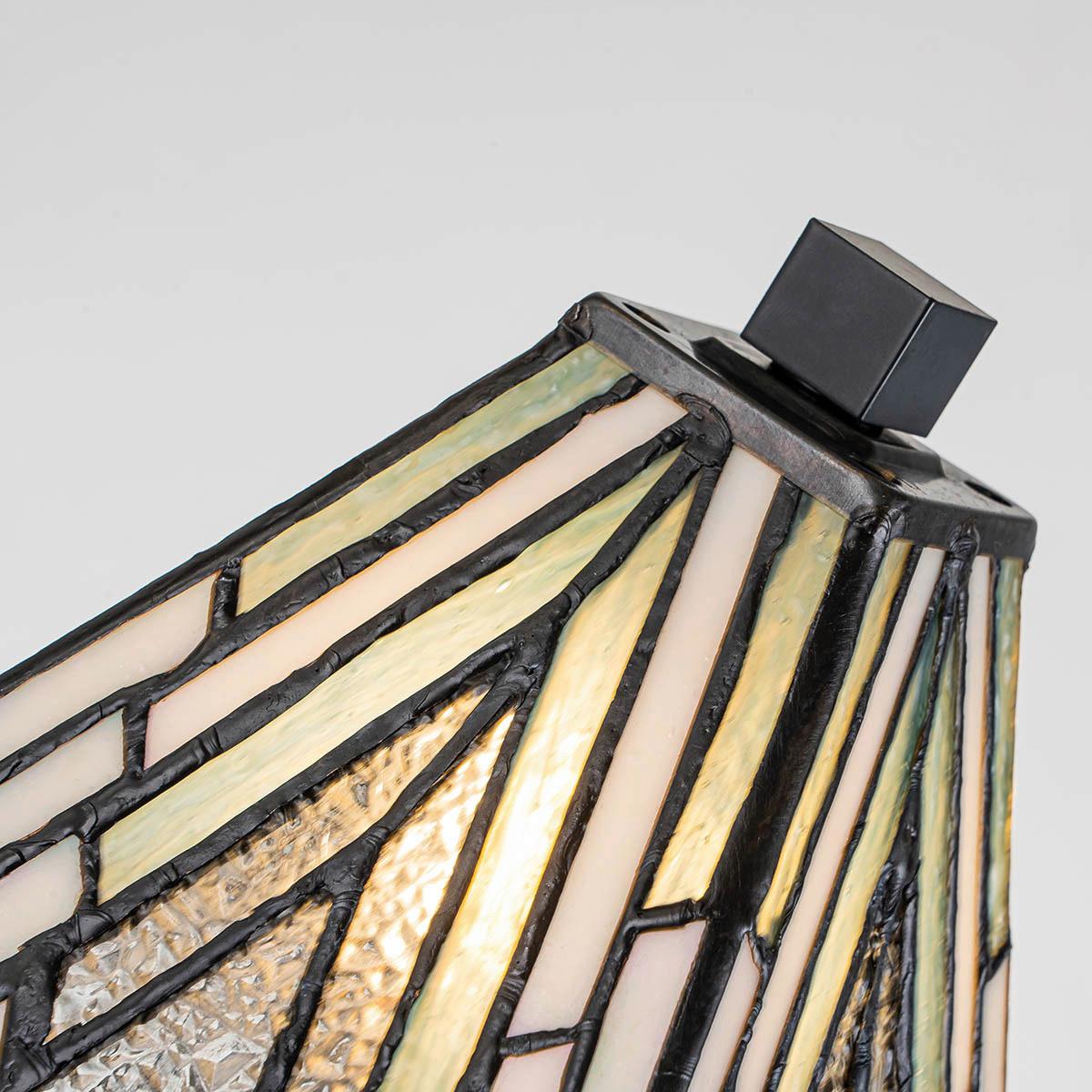 Tischleuchte Tf-Alderley-Tl-S - Dunkelbraun/Multicolor, KONVENTIONELL, Glas/Metall (32,3/13,8/13,8cm) - Elstead Lighting