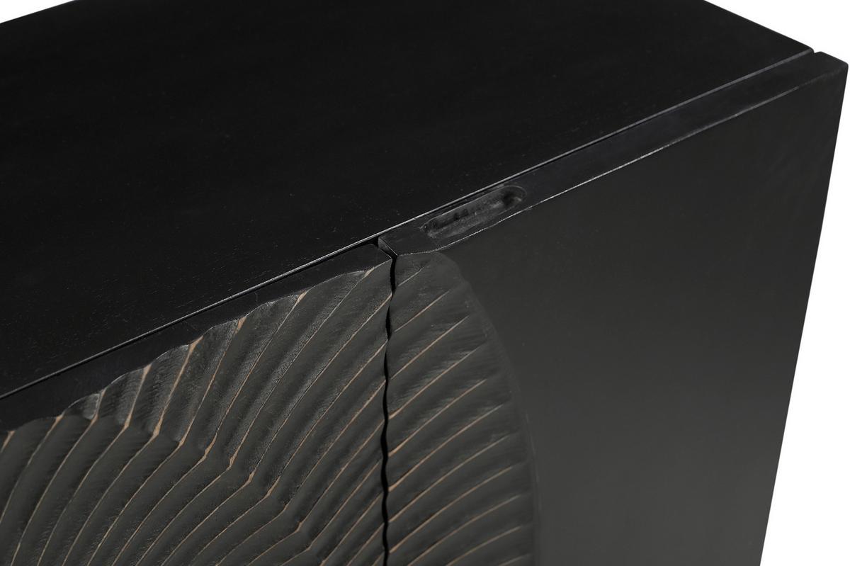 Sideboard Schwarz/Goldfarben B: 150cm - Goldfarben/Schwarz, Design, Holz/Metall (150/75/38cm) - MID.YOU