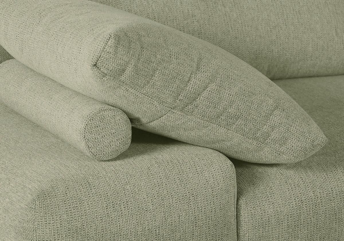ECKSOFA BOLZANO - Schwarz/Grün, KONVENTIONELL, Textil (310/240cm) - MID.YOU