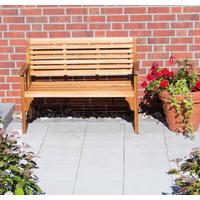 Gartenbank Holz 508761 2-Sitzer - Akaziefarben, MODERN, Holz (120/90/59,5cm) - Siena Garden