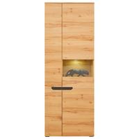 Vitrin Alana - Modern, faalapú anyag/Üveg (71,8/195,4/33cm)