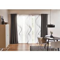 FLÄCHENVORHANG Fumaso Grau Weiß B: 60 cm - Weiß/Grau, Design, Textil (60/245cm) - Novel