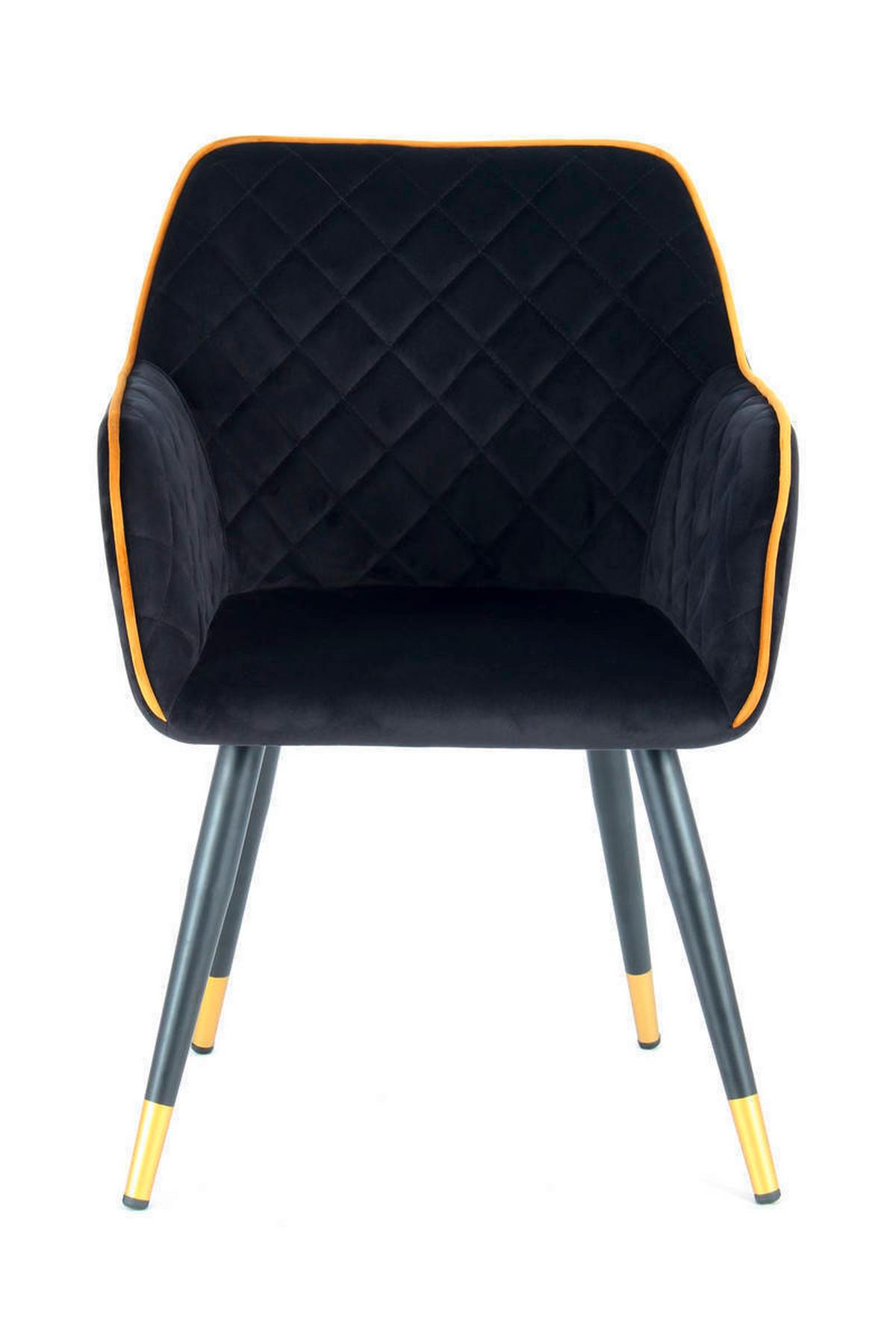 Židle AMINO - černá/Sahara, Lifestyle, kov/plast (58,8/86/61cm)